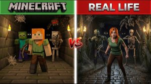 РЕАЛИСТИЧНЫЕ МОБЫ MINECRAFT НАПУГАЛИ МЕНЯ ДО СМЕРТИ!
