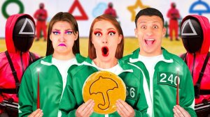 Игра в Кальмара в Реальной Жизни Челлендж # Смешные Cитуации от DoDo Challenge