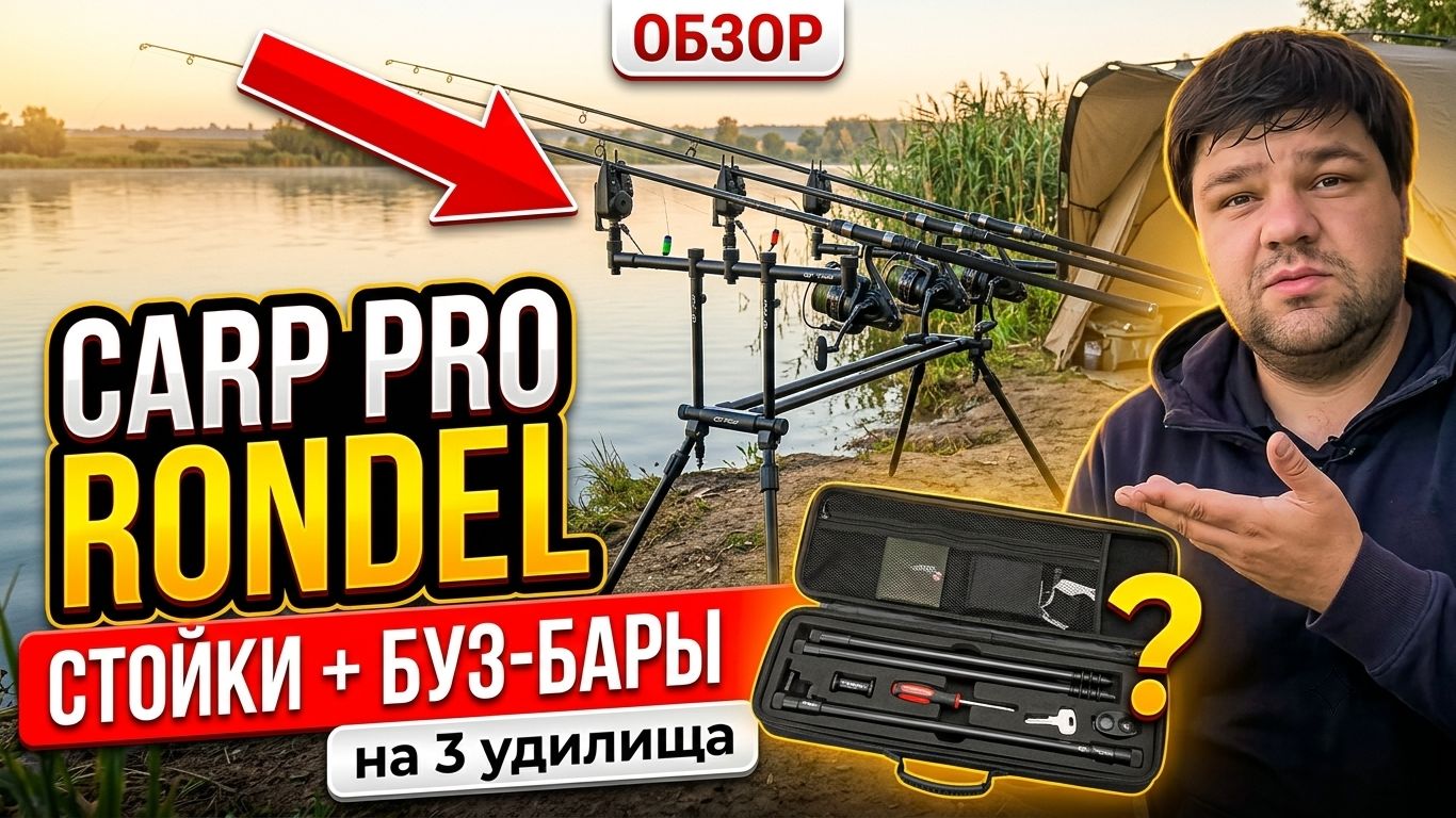 CARP PRO Набор стоек с буз-барами Rondel для 3-х удилищ