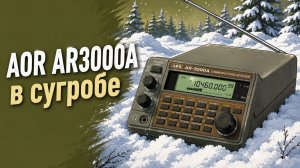 AOR AR3000A Слушаем КВ в полях зимой. Февраль 2026.