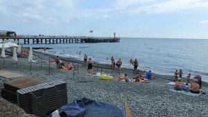 АДЛЕР СЕГОДНЯ 🔥ОБСТАНОВКА НА ПЛЯЖАХ,СОСТОЯНИЕ МОРЯ 🌊28.07.2026✅ЧАСТЬ 2