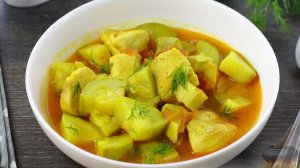 КАРРИ С КУРИЦЕЙ И КАБАЧКАМИ