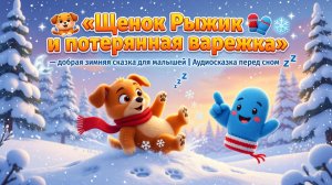 🐶🧤❄️✨ «Щенок Рыжик и потерянная варежка» — добрая зимняя сказка для малышей | Аудиосказка