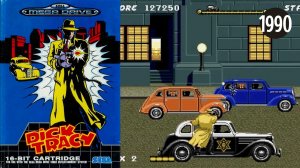 Dick Tracy - геймплейный трейлер  | Sega Mega Drive - Genesis | 1990