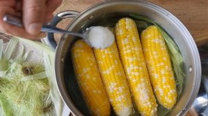 Как приготовить очень вкусную и сочную кукурузу  за 10 минут.