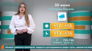 Погода в Старом Осколе на 30 июля