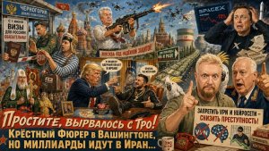 «Простите, вырвалось!» №479 | Про Крёстного фюрера в Белом Доме, горящие корабли в Черном море