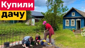 Уборка на заросшем участке / Борьба с сорняками / Положили плитку / Покасили траву / Купили дачу