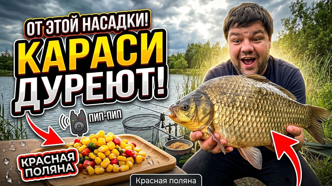 Рыбалка на Красной поляне. Караси дуреют от этой насадки!