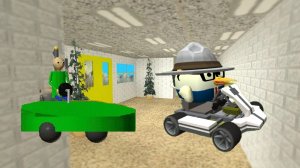 БАЛДИ УСТРОИЛ У СЕБЯ В ШКОЛЕ КАРТИНГ?! прохождение baldi's in a go cart