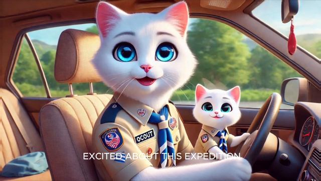 Котенок, отравленный злой серой обезьяной I Cute Cat Of Moments #aicat #cuteanimal #c