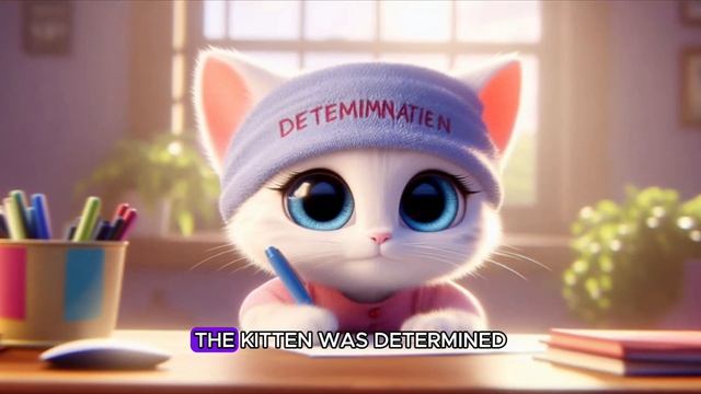Школу котенка разбомбил злой волк #cat #aicat #viralvideo #videoai #kitten #cutecat #