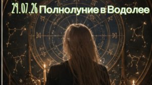 29.07.26 Полнолуние в Водолее! Что делать? Как пережить?