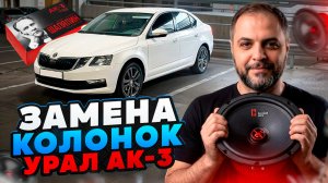 Замена штатных колонок на SKODA OCTAVIA A7
