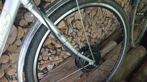 Мото колесо на старом велосипеде. Опять сажаю. Гуляю по огороду и теплицам.