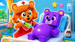 😭ФИОЛЕТОВЫЙ МЕДВЕДЬ ЗАБОЛЕЛ В СУПЕР МИШКА SUPER BEAR ADVENTURE