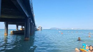Кабардинка температура воды сегодня на пляже. Людей с утра очень много