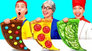 Кулинарный Челлендж# Я против Бабушки # Кулинарная битва с Секретными Гаджетами