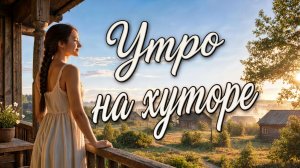 «Утро на хуторе» — красивая душевная песня о родном крае и эстетика русской природы