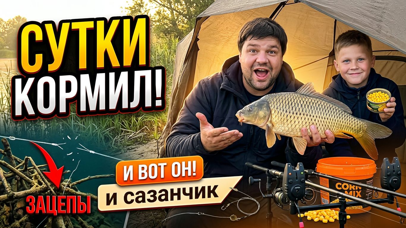 Рыбалка на Камышах. Семейный выезд