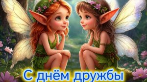 Когда друг-это опора и свет. С днём друзей. Самая лучшая музыкальная открытка.