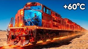 День машиниста поезда в пустыне при температуре +60°C