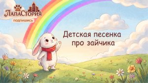 Детская песенка про зайчика 🌈 Учим цвета радуги и цифры  Развивающий мультик 0+