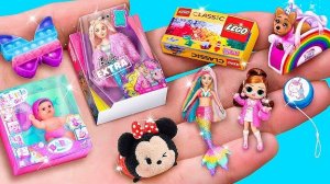 Миниатюрные куклы и игрушки! 25 идей для ЛОЛ ОМГ и Барби