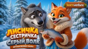 🦊 ЛИСИЧКА-СЕСТРИЧКА И СЕРЫЙ ВОЛК 🐺 | Детская песенка-сказка | МУЛЬТФИЛЬМЫ | МУЛЬТИКИ ДЛЯ ДЕТЕЙ