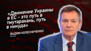 «Движение Украины в ЕС - это путь в тмутаракань, путь в никуда» - Вадим Колесниченко
