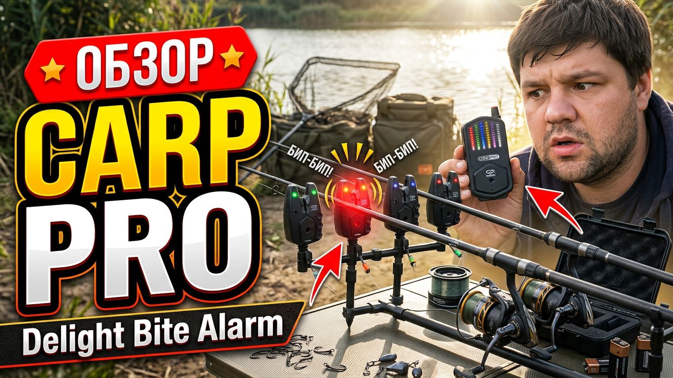 CARP PRO Набор сигнализаторов поклевки Delight Bite Alarm 4+1