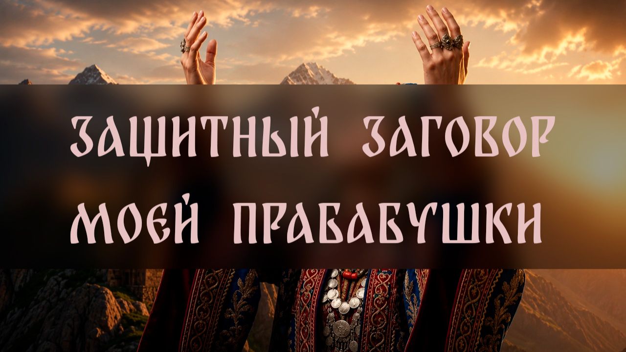 ЗАЩИТНЫЙ ЗАГОВОР МОЕЙ ПРАБАБУШКИ. певучий заговор на Армянском ▴ ВЕДЬМИНА ИЗБА. ИНГА ХОСРОЕВА