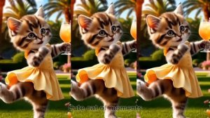 Видео с котами смешной танец (P5) I Cute Cat of Moments I #cat #aicat #kitten #kitten
