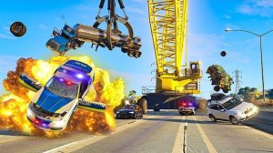 Экстремальная погоня на гоночной машине BeamNG Drive