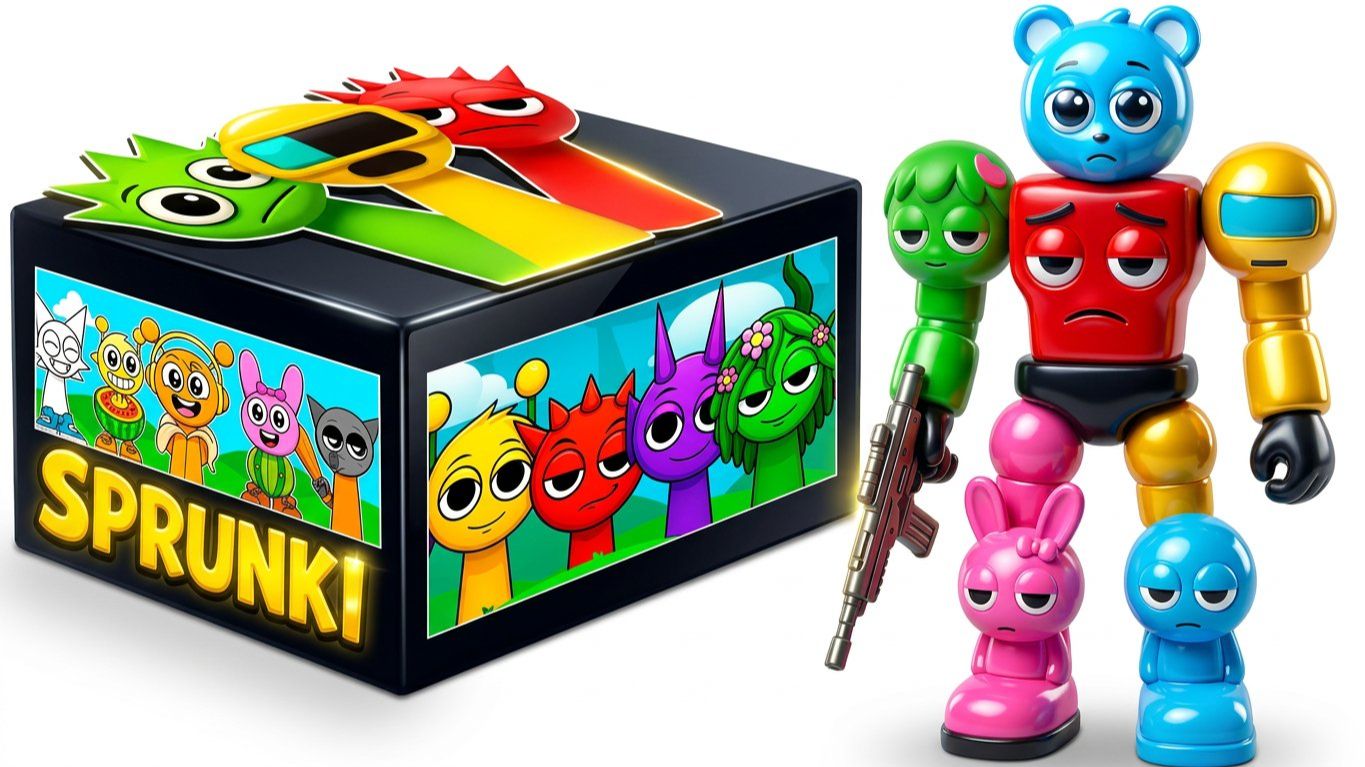 СЮРПРИЗ-БОКС СПРУНКИ 🎁 Фигурки Орен и коллекционные предметы Брейнроты. SPRUNKI. Мультики для детей