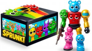 СЮРПРИЗ-БОКС СПРУНКИ 🎁 Фигурки Орен и коллекционные предметы Брейнроты. SPRUNKI. Мультики для детей