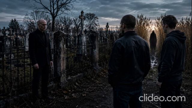 мужика утащили на кладбище люди в балахонах.история