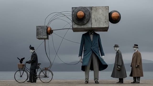 Strange Surreal Scenes - Get Inside My Mind (Take A Ride) - 4K - Kelly Boesch AI Art (720p, H264).mp