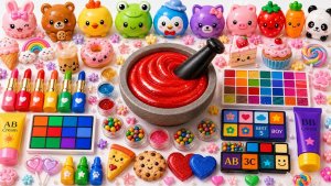 Сделай сам, как сделать радужную глянцевую слизь с помощью макияжа Cosmetics Glitter