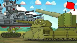 РАТТЕ с 406-мм МОРСКОЙ ПУШКОЙ Б-37 vs ТИРПИЦ — Мультики про танки