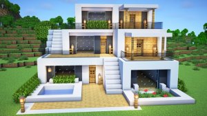 МАЙНКРАФТ Урок по созданию современного дома - Minecraft новые видео