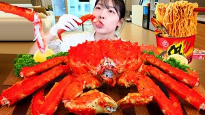 Мукбанг - морепродукты и краб - еда на камеру