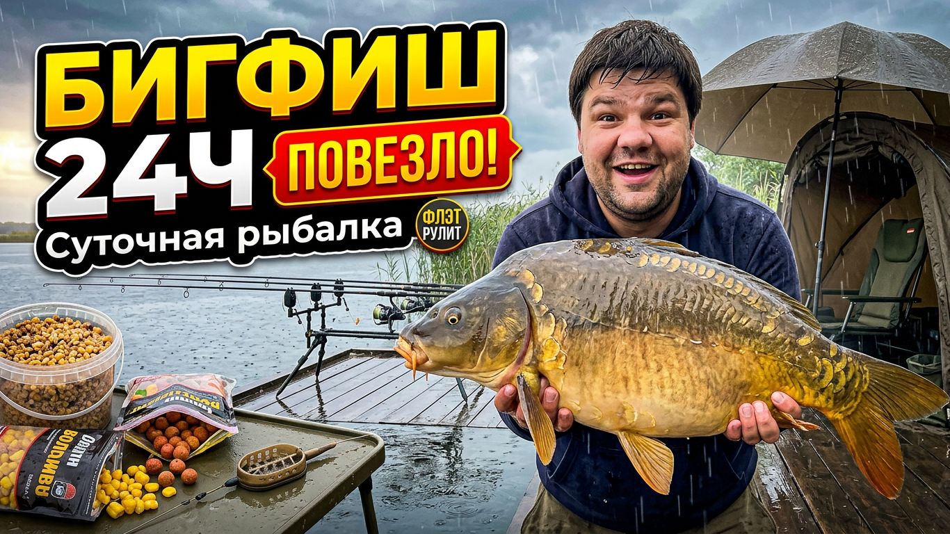 Суточная рыбалка на водоёме БигФиш