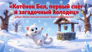 🐱Котёнок Бел, первый снег и загадочный колодец — добрая зимняя сказка для малышей | Аудиосказка