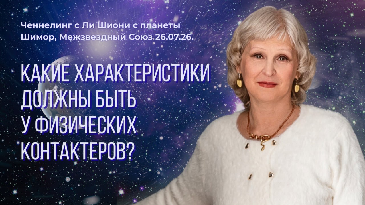 Ченнелинг с Ли Шиони Приняла Татьяна Василец