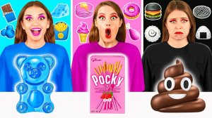 24 Часа Едим Еду Одного Цвета Челлендж # Смешные Моменты от Fun Fun Challenge