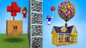 НУБ И ПРО СТРОЯТ ЛЕТАЮЩИЙ ДОМ! БИТВА ПОСТРОЕК В МАЙНКРАФТ - (ВЛАДУС) #Minecraft #Майнкрафт