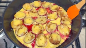 За 5 минут СЛИВОВЫЙ ПИРОГ на сковороде, который тает во рту! Быстрый и Вкусный Завтрак!