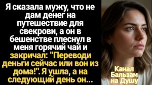 Истории из жизни/Переводи деньги сейчас или вали из дома! - заявил муж/Аудиорассказы жизненные