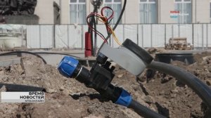 На Привокзальной площади в Волгограде монтируют новые фонари